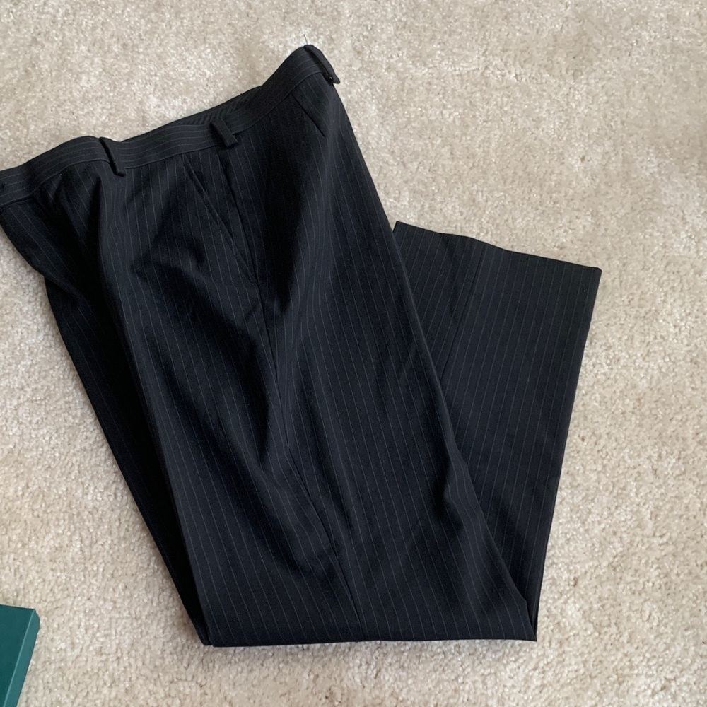 Ralf Lauren Boy’s Black Pinstripe Dress Pants
